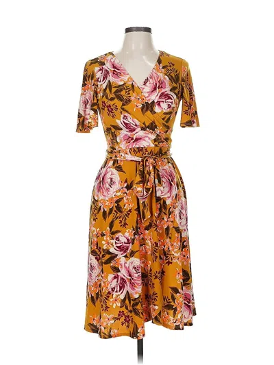 Pre-owned Donna Morgan Casual Dress In Brown