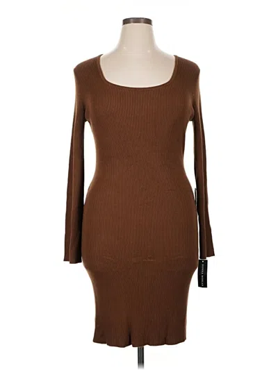Pre-owned Donna Morgan Casual Dress In Brown
