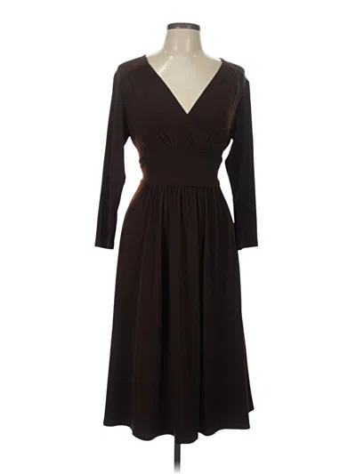 Pre-owned Donna Morgan Casual Dress In Brown