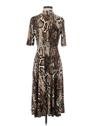 Pre-owned Donna Morgan Casual Dress In Brown
