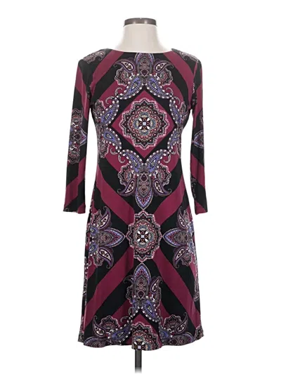 Pre-owned Donna Morgan Casual Dress In Burgundy