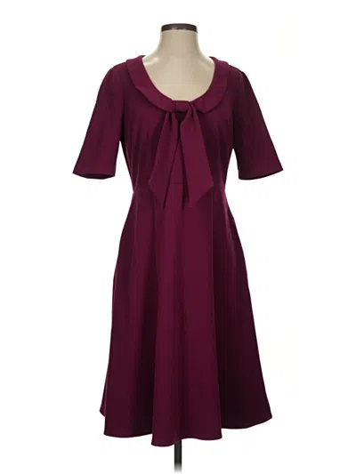 Pre-owned Donna Morgan Casual Dress In Burgundy