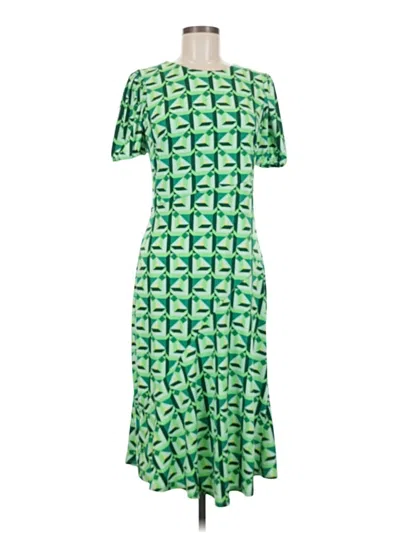 Pre-owned Donna Morgan Casual Dress In Green
