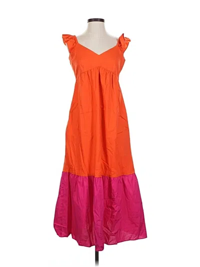 Pre-owned Donna Morgan Casual Dress In Orange