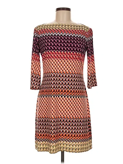 Pre-owned Donna Morgan Casual Dress In Orange