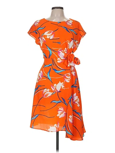 Pre-owned Donna Morgan Casual Dress In Orange