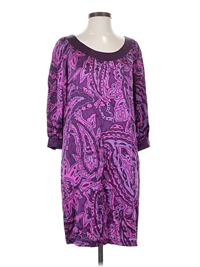 Pre-owned Donna Morgan Casual Dress In Purple