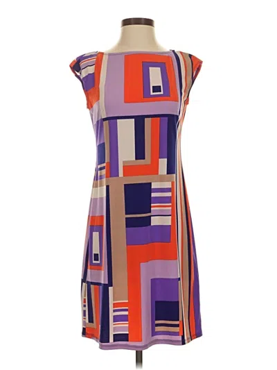 Pre-owned Donna Morgan Casual Dress In Purple