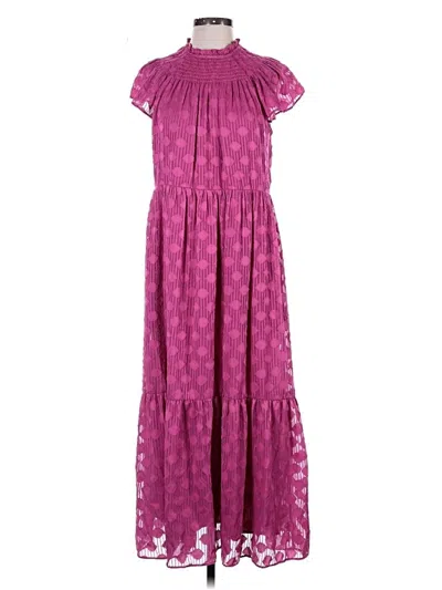 Pre-owned Donna Morgan Casual Dress In Purple