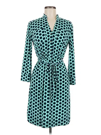 Pre-owned Donna Morgan Casual Dress In Teal