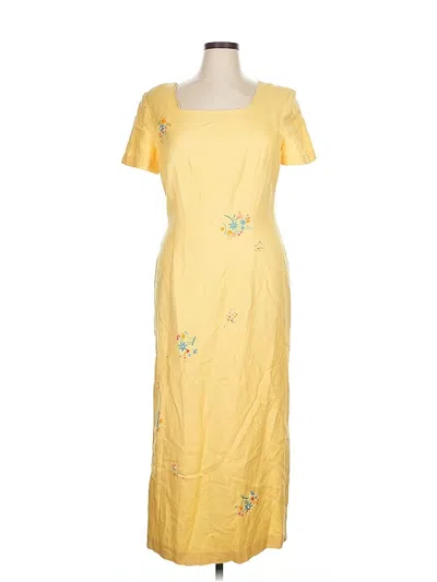 Pre-owned Donna Morgan Casual Dress In Yellow