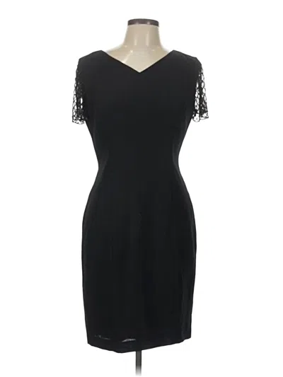 Pre-owned Donna Morgan Cocktail Dress In Black
