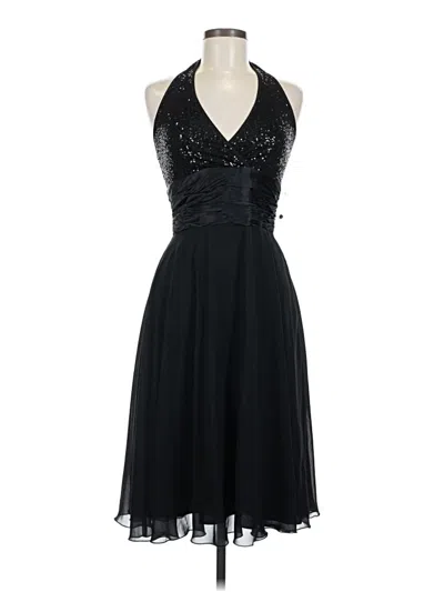 Pre-owned Donna Morgan Cocktail Dress In Black