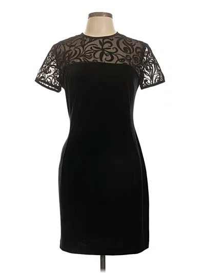 Pre-owned Donna Morgan Cocktail Dress In Black