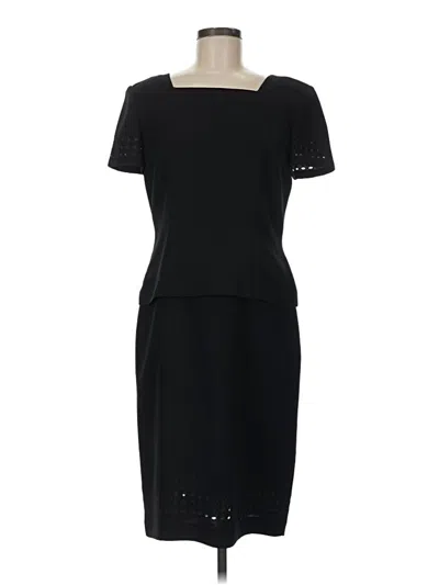 Pre-owned Donna Morgan Cocktail Dress In Black