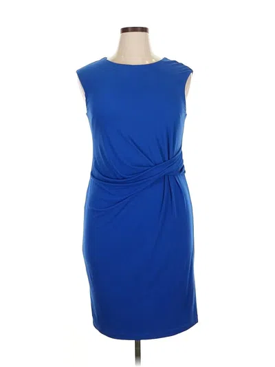 Pre-owned Donna Morgan Cocktail Dress In Blue
