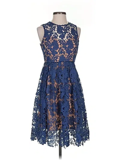 Pre-owned Donna Morgan Cocktail Dress In Blue
