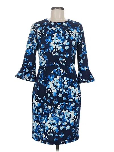 Pre-owned Donna Morgan Cocktail Dress In Blue