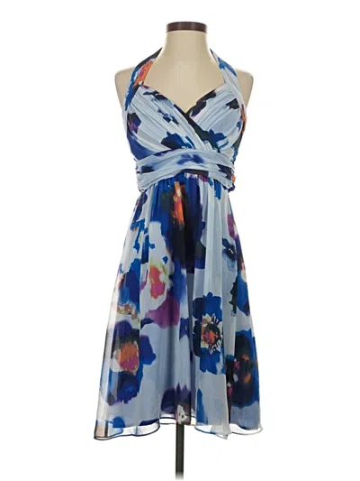 Pre-owned Donna Morgan Cocktail Dress In Blue