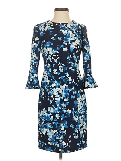 Pre-owned Donna Morgan Cocktail Dress In Blue