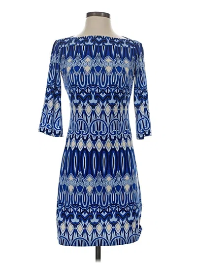 Pre-owned Donna Morgan Cocktail Dress In Blue