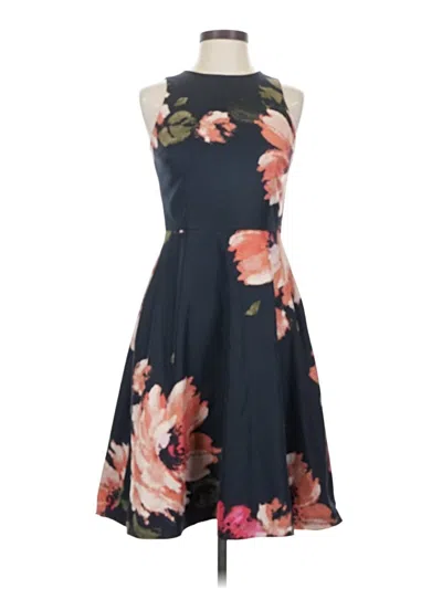 Pre-owned Donna Morgan Cocktail Dress In Blue