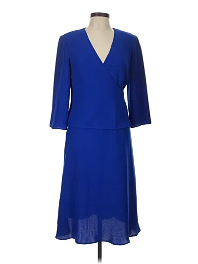 Pre-owned Donna Morgan Cocktail Dress In Blue