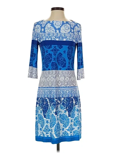 Pre-owned Donna Morgan Cocktail Dress In Blue