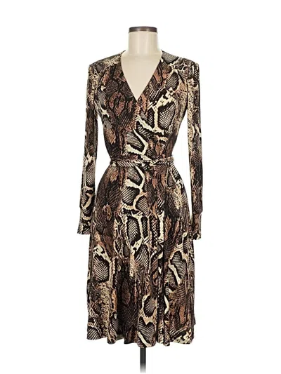Pre-owned Donna Morgan Cocktail Dress In Brown