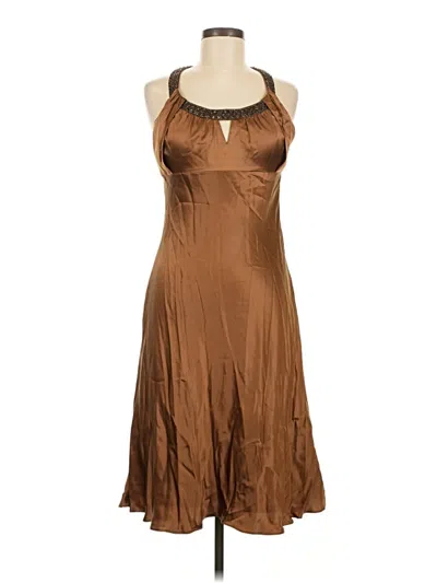 Pre-owned Donna Morgan Cocktail Dress In Brown