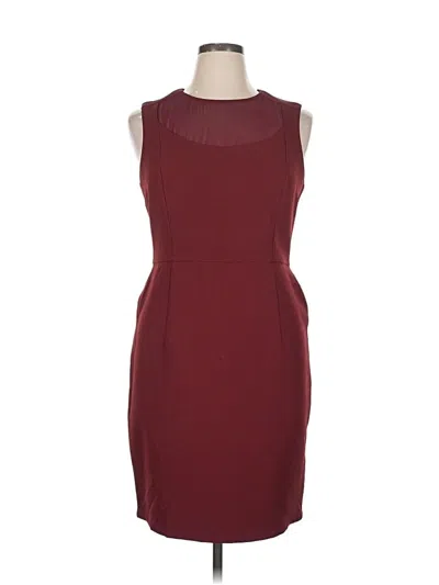 Pre-owned Donna Morgan Cocktail Dress In Burgundy