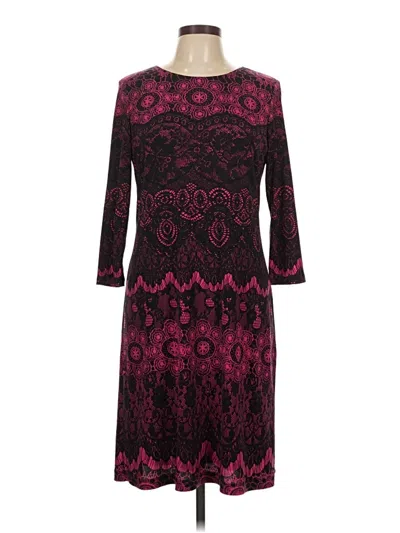 Pre-owned Donna Morgan Cocktail Dress In Burgundy