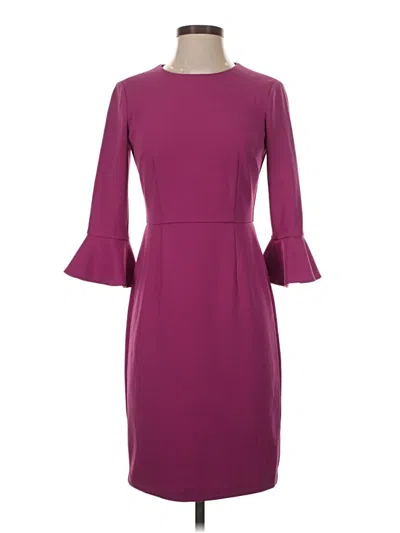 Pre-owned Donna Morgan Cocktail Dress In Burgundy