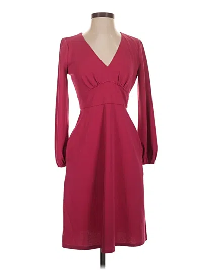 Pre-owned Donna Morgan Cocktail Dress In Burgundy