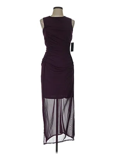 Pre-owned Donna Morgan Cocktail Dress In Burgundy