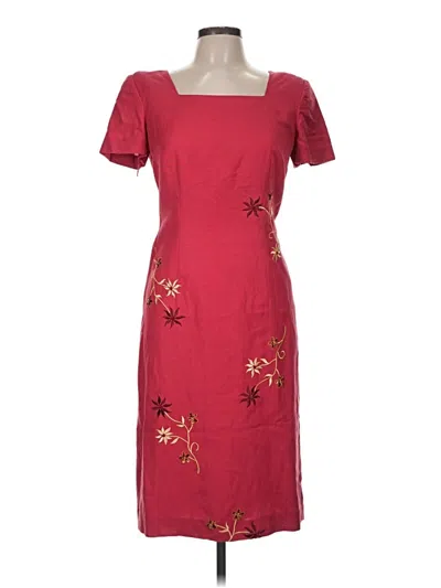 Pre-owned Donna Morgan Cocktail Dress In Burgundy