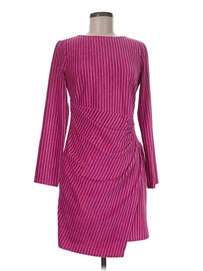 Pre-owned Donna Morgan Cocktail Dress In Burgundy