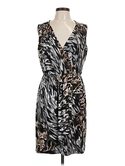 Pre-owned Donna Morgan Cocktail Dress In Gray