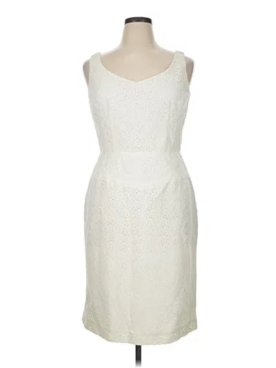 Pre-owned Donna Morgan Cocktail Dress In Ivory