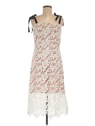 Pre-owned Donna Morgan Cocktail Dress In Ivory