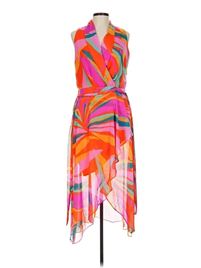 Pre-owned Donna Morgan Cocktail Dress In Orange