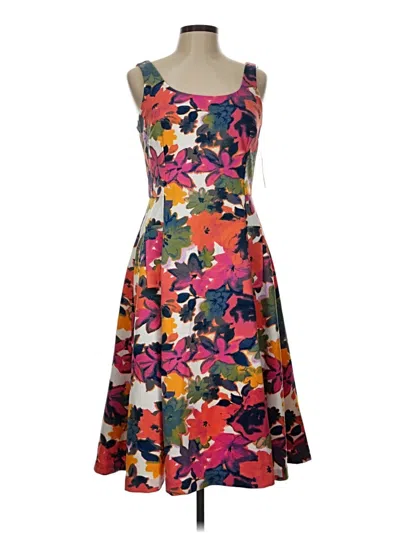 Pre-owned Donna Morgan Cocktail Dress In Orange