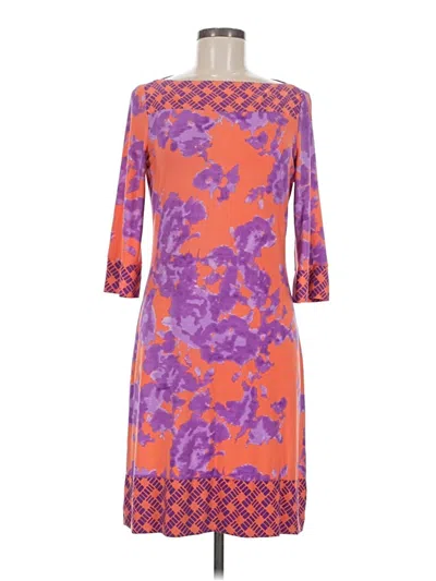 Pre-owned Donna Morgan Cocktail Dress In Orange