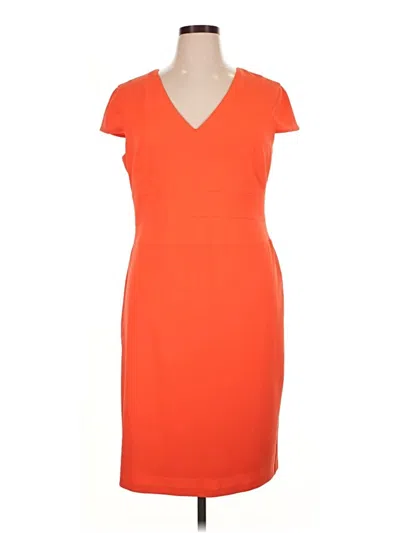 Pre-owned Donna Morgan Cocktail Dress In Orange