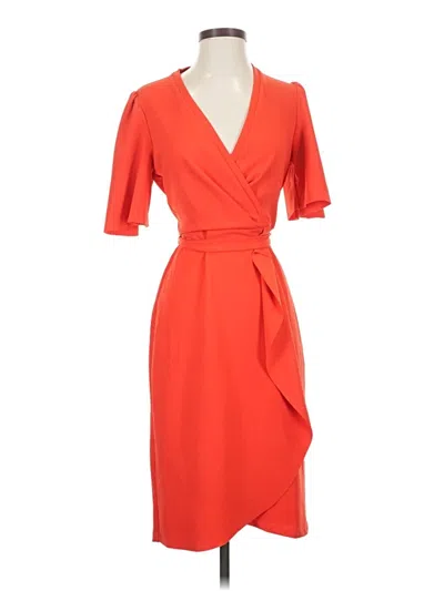 Pre-owned Donna Morgan Cocktail Dress In Orange