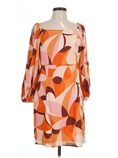 Pre-owned Donna Morgan Cocktail Dress In Orange