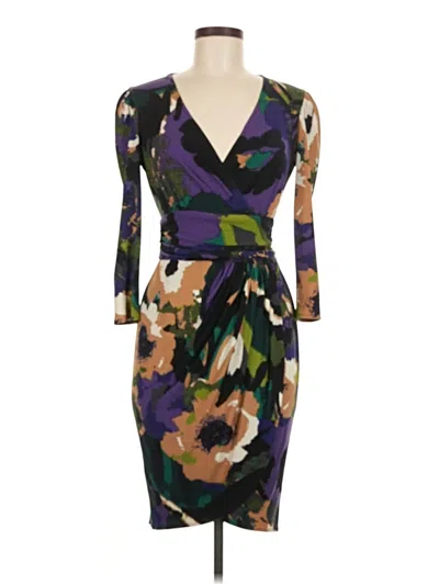 Pre-owned Donna Morgan Cocktail Dress In Purple