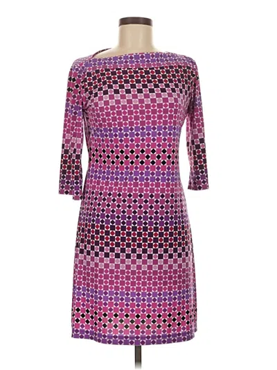Pre-owned Donna Morgan Cocktail Dress In Purple