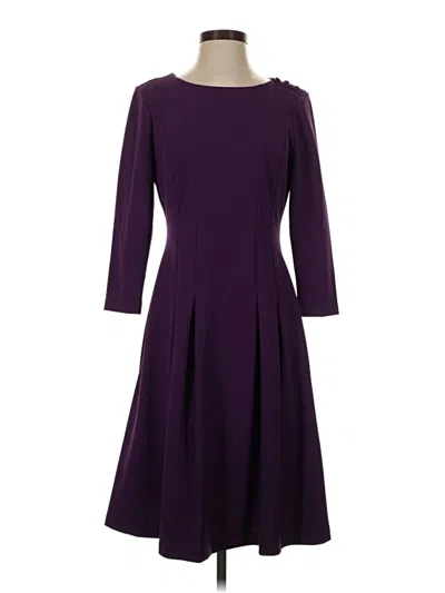 Pre-owned Donna Morgan Cocktail Dress In Purple