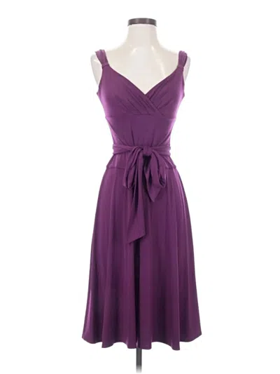 Pre-owned Donna Morgan Cocktail Dress In Purple